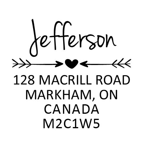 Address Embosser - Heart and Arrows