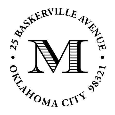 Address Embosser - Cool Ribbed Initial