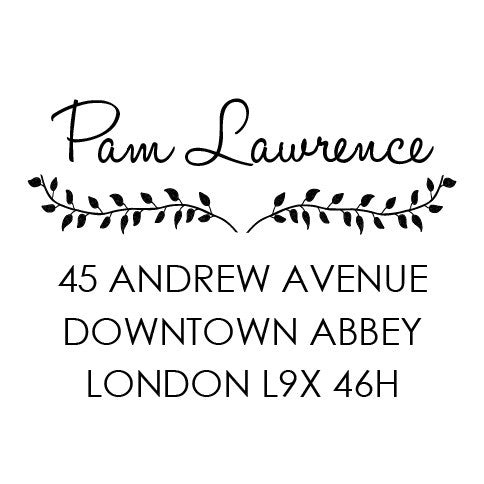 Address Embosser - Leaves