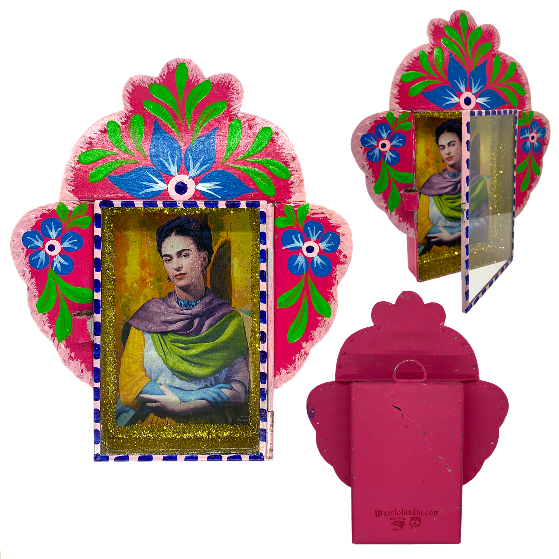 Frida Tin Nicho With Glass Door