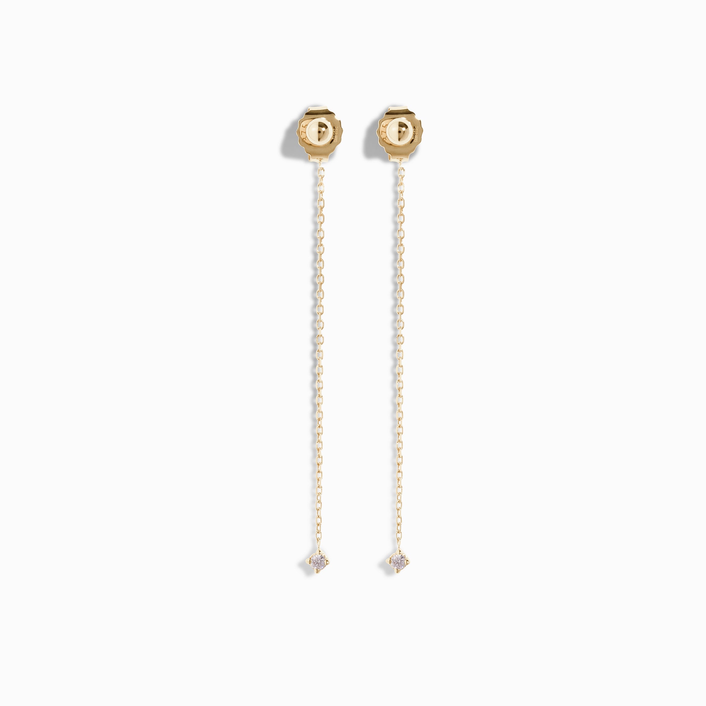 Diamond Drop Earring Backs / 9K and 18K Solid Gold
