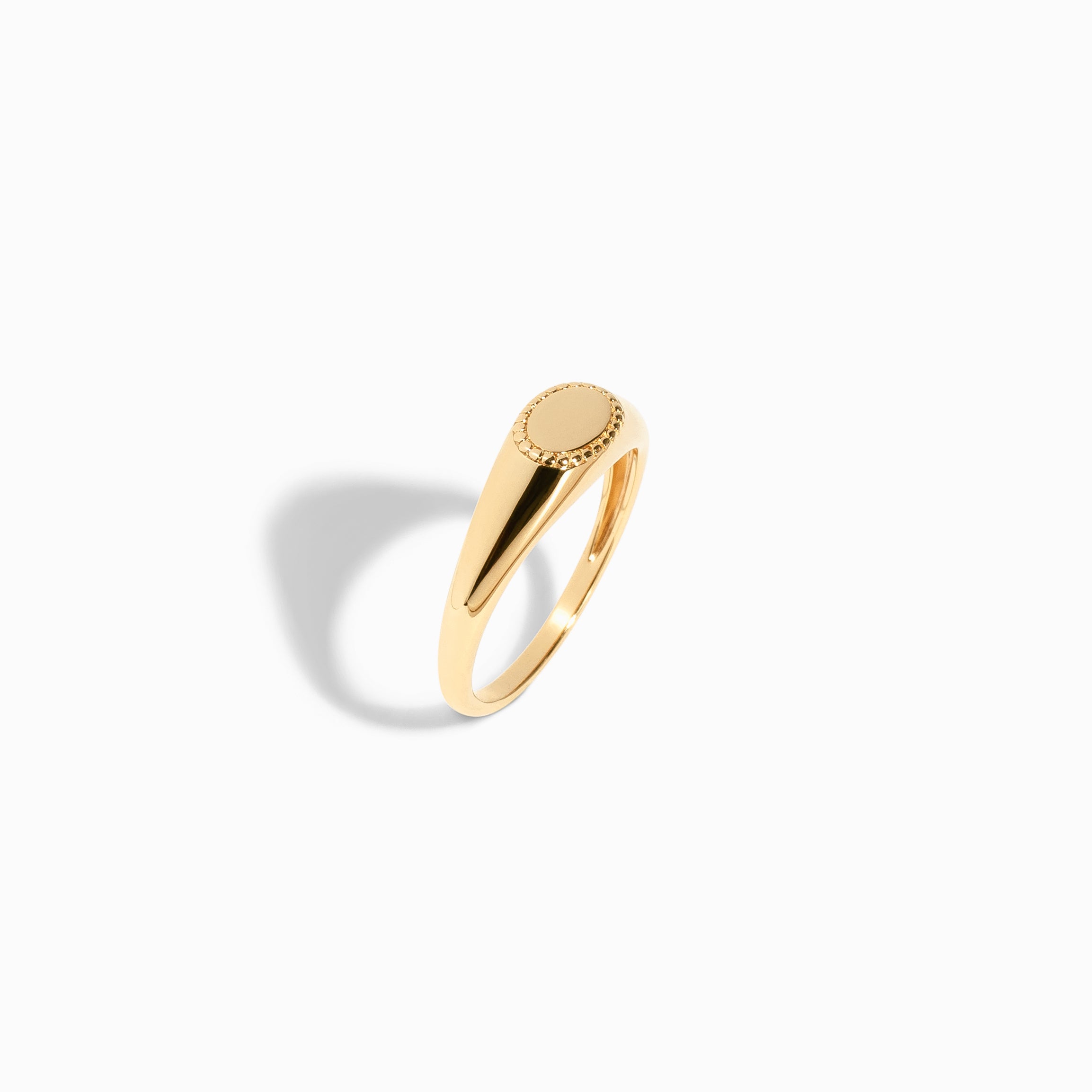Beaded Signet Ring / Vermeil