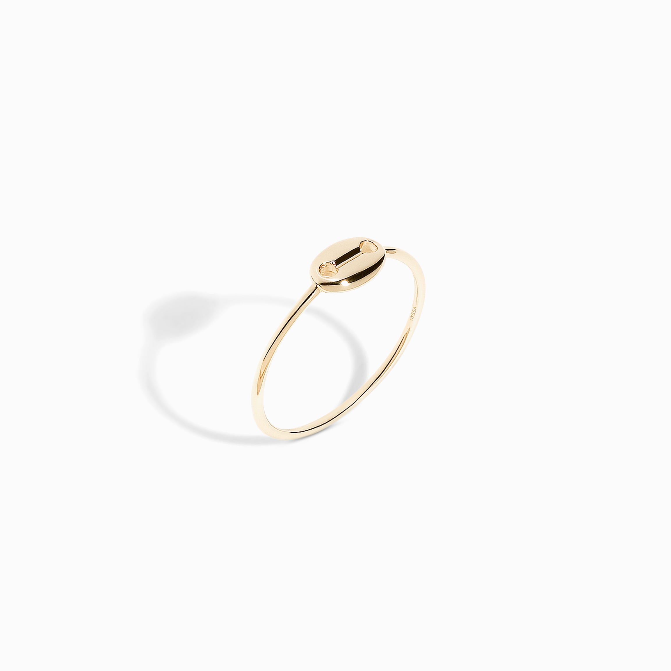 Coffee Bean Ring / 9K and 18K Solid Gold
