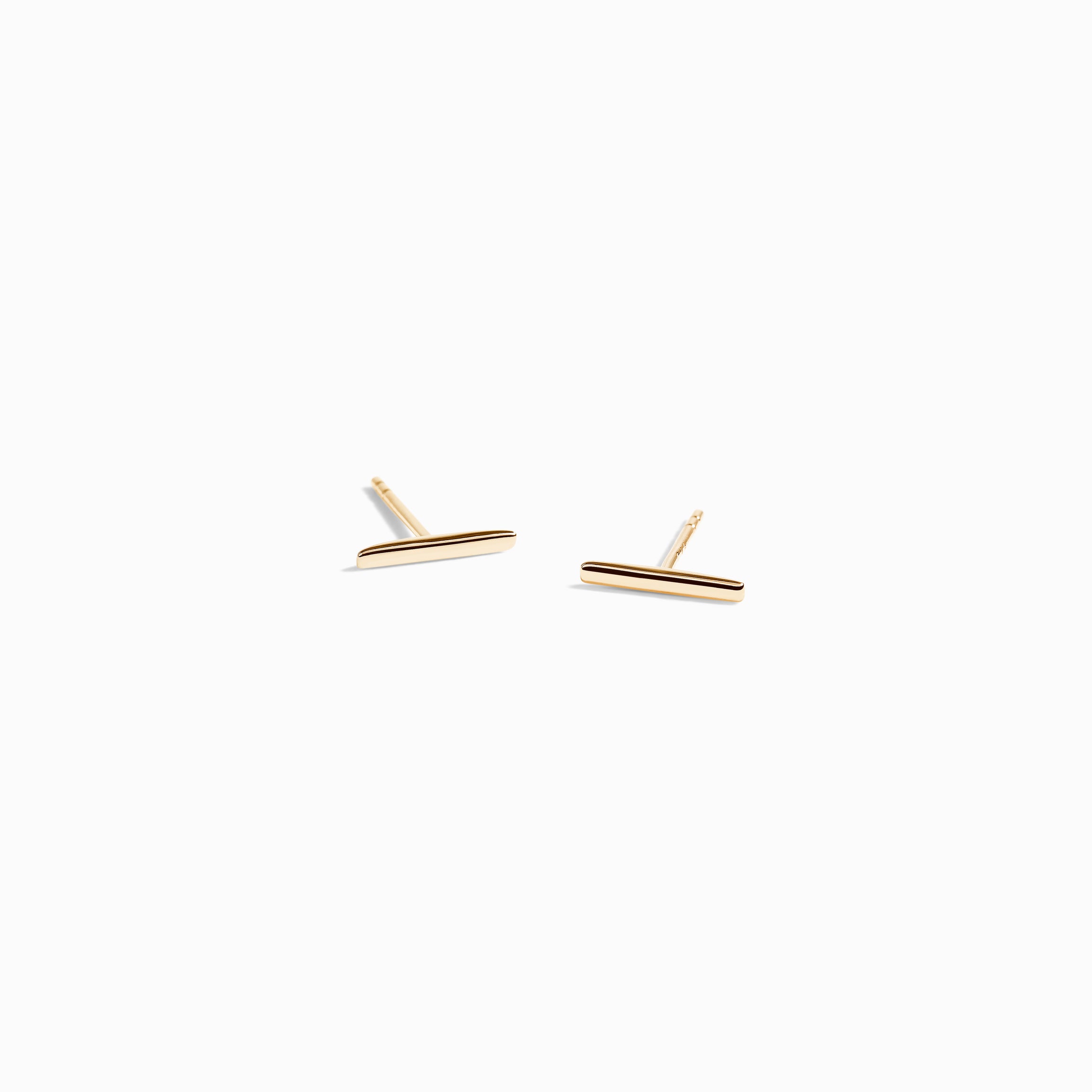 Bar Studs / 9K and 18K Solid Gold