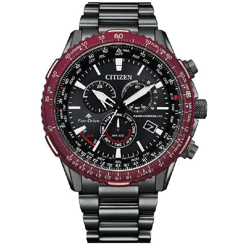 "Citizen Men's Watch PROMASTER Eco-Drive Radio-Controlled Direct Flight SKY Series CB5009-55E"