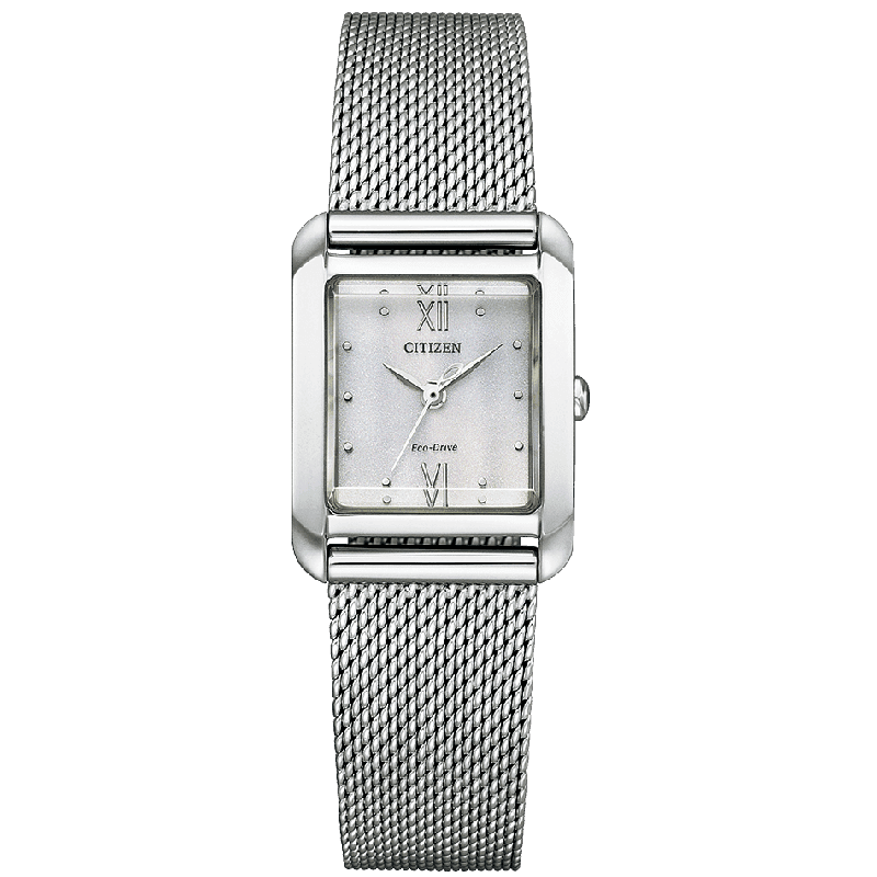 "Citizen Women's Watch CITIZEN L Square Collection Eco-Drive with Extra Band EW5590-62A"