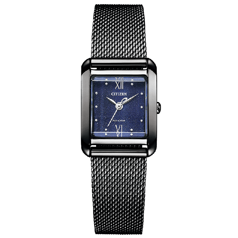 "CITIZEN L Square Collection Ladies Watch with Extra Band, Eco-Drive EW5597-63L"