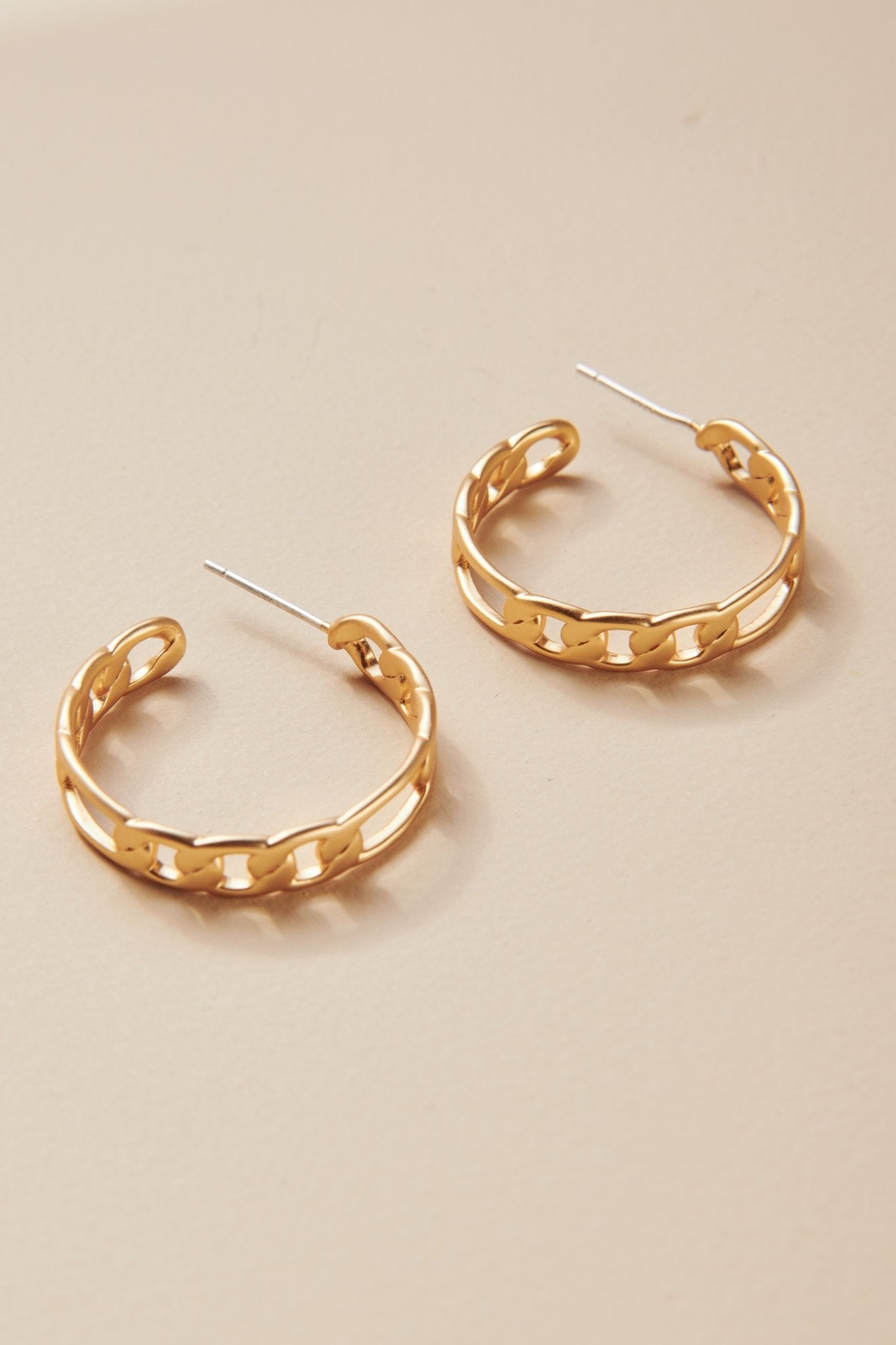 Figaro Chain Hoop Earrings