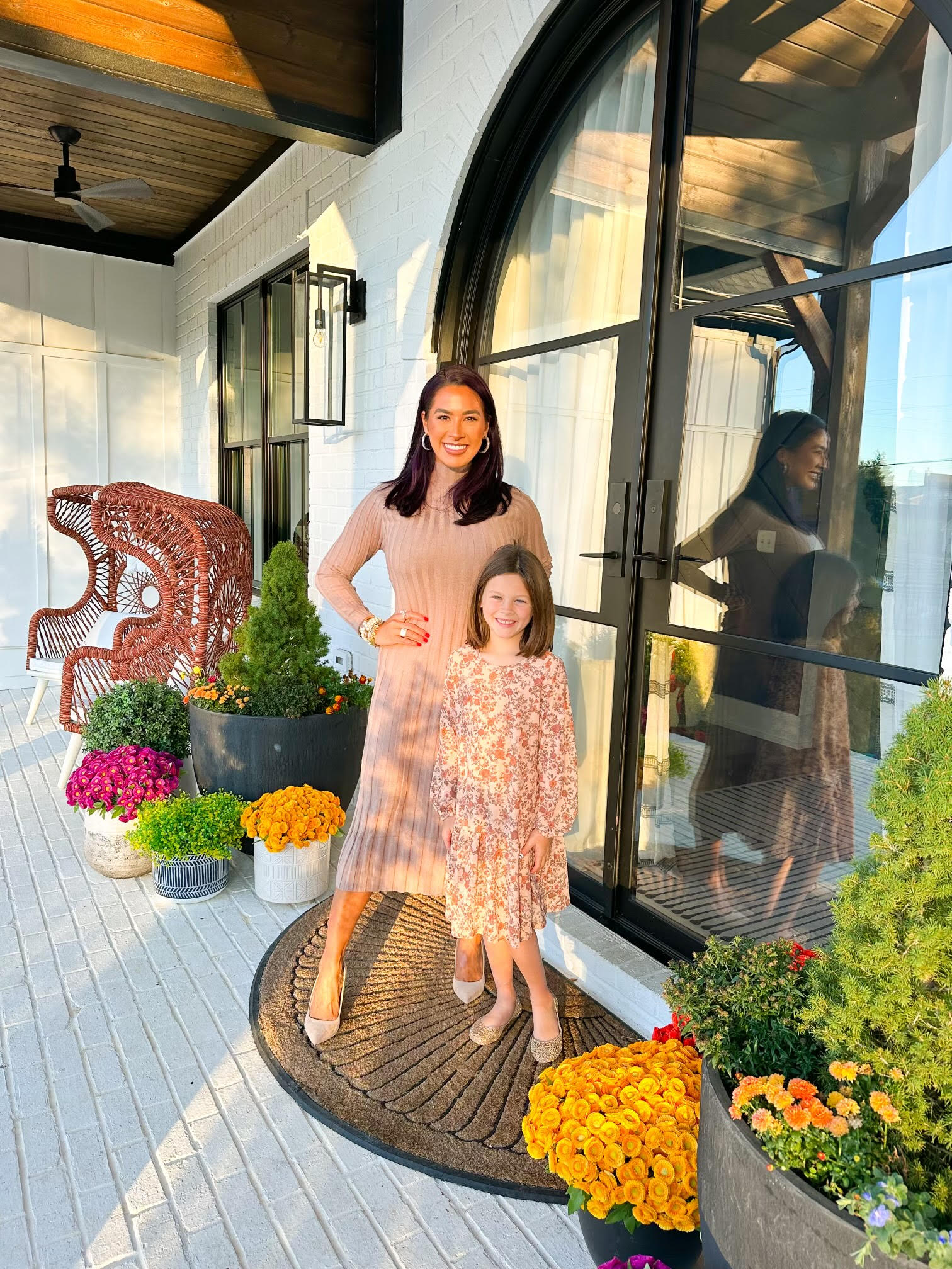 Antique Floral Girls Dress