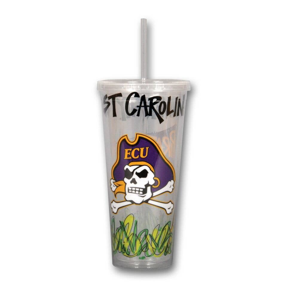 22oz ECU Tumbler with Straw
