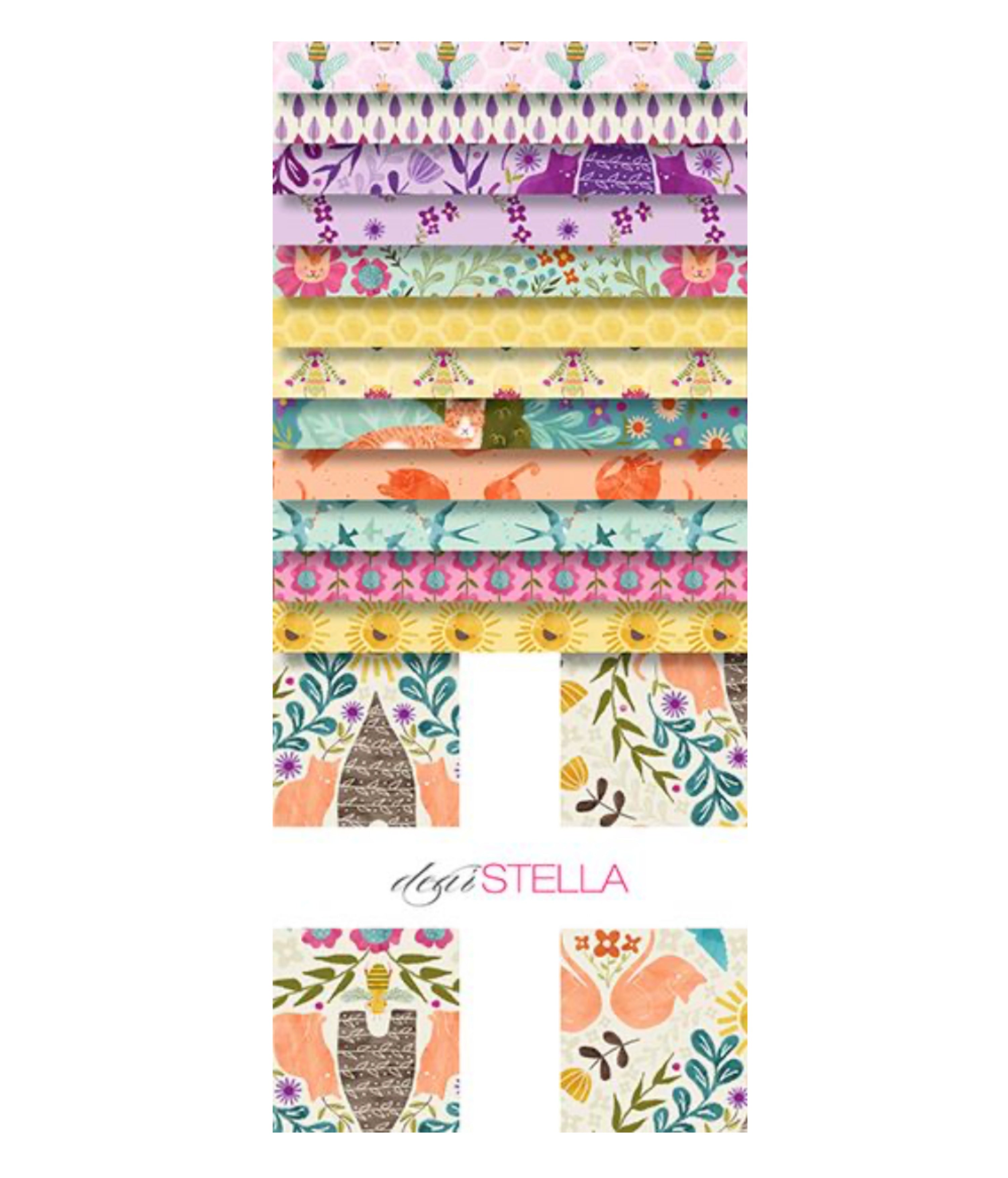 Curiosity Blooms Layer Cake - Curiosity Garden Collection - Dear Stella Fabrics