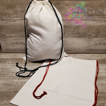 Christmas Santa White Bag