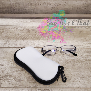 Eyeglass / Sunglass Case Zipper With Clip
