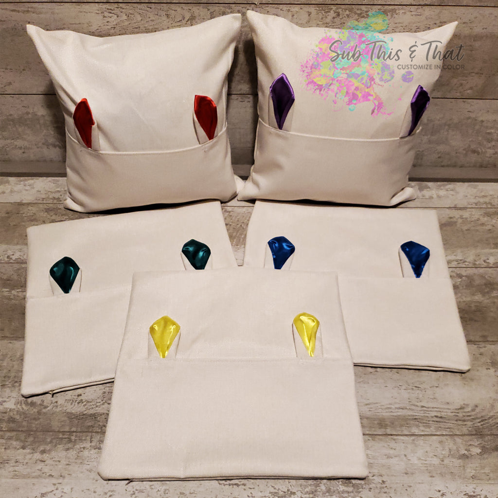 Bunny Ear Pocket Pillow Cover (Cover ONLY)