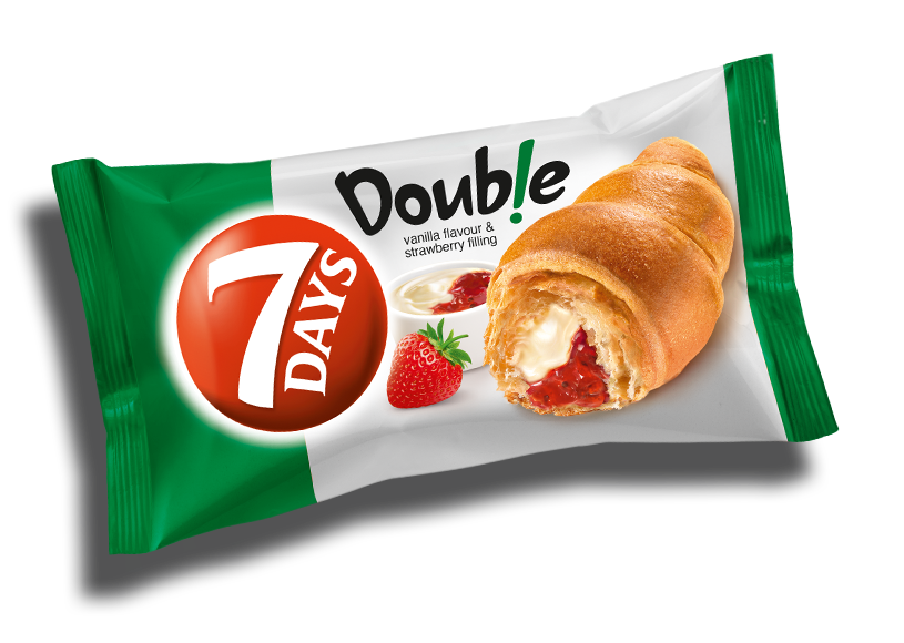 7 Days Croissant Double Vanilla & Strawberry Flavour 75 g