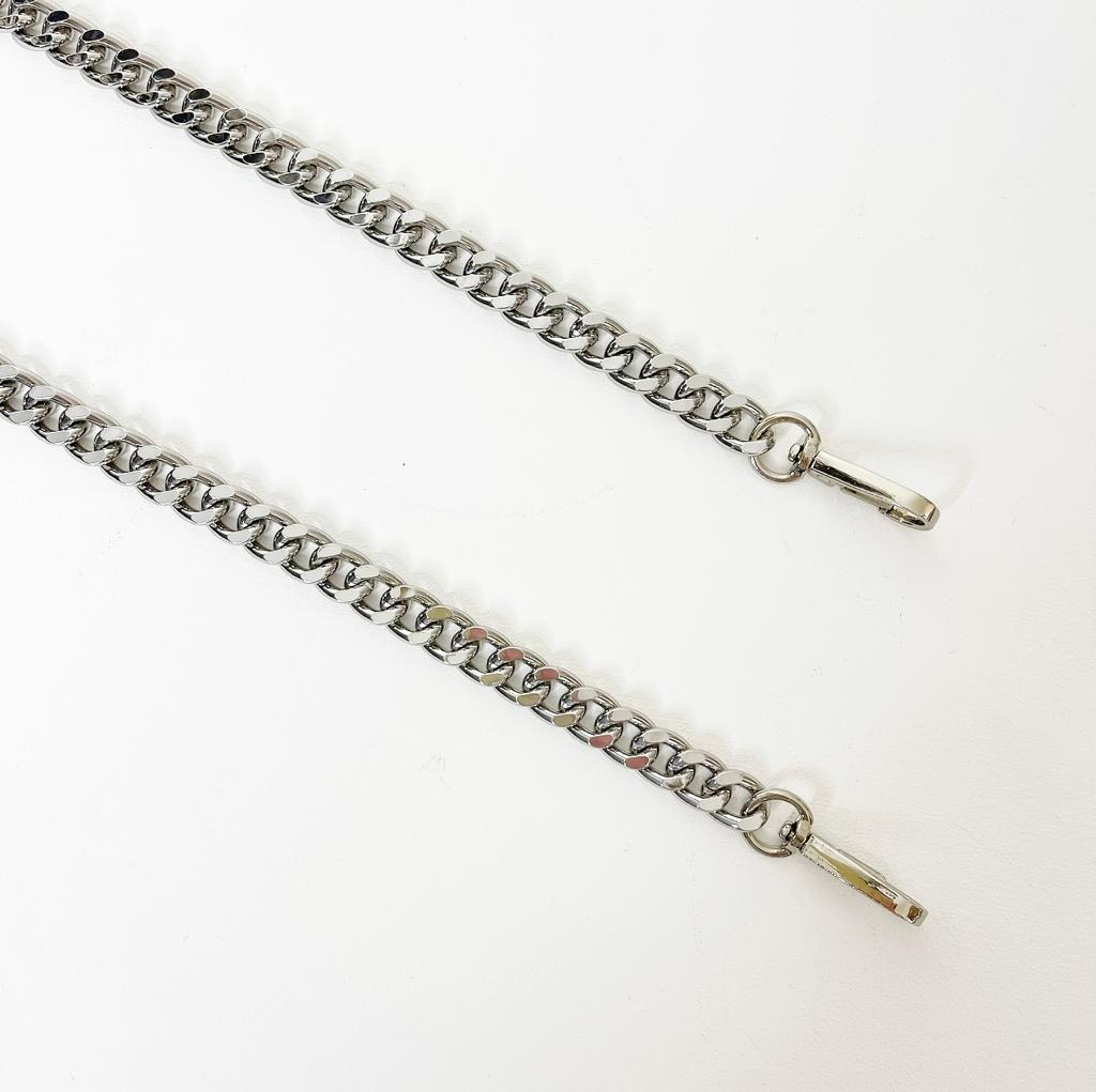 11mm Silver Crossbody Chain Bag Strap