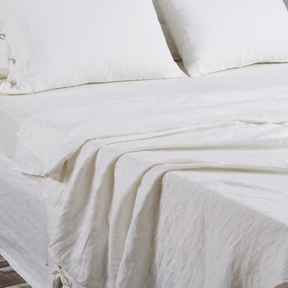 Bed Linen Flat Sheet Ivory
