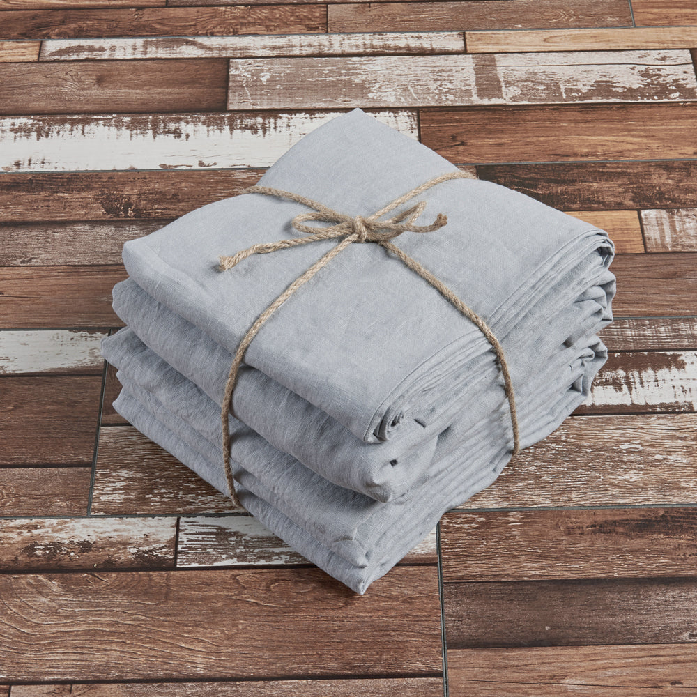 100 % Linen Sheets Set Mid Grey