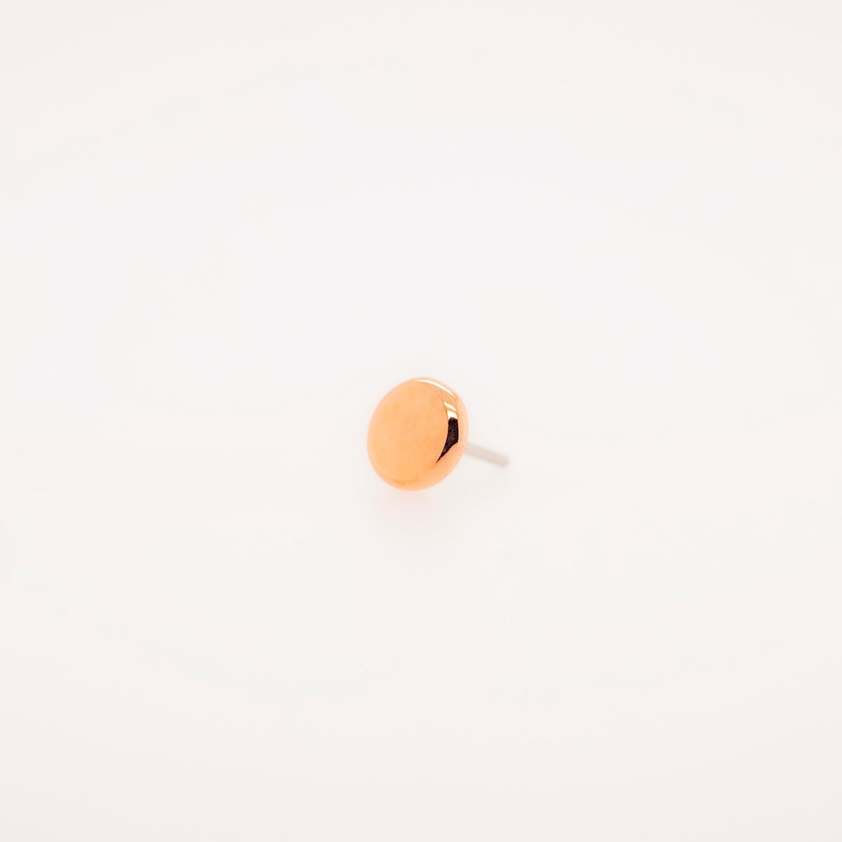 18k Gold Disk Threadless End