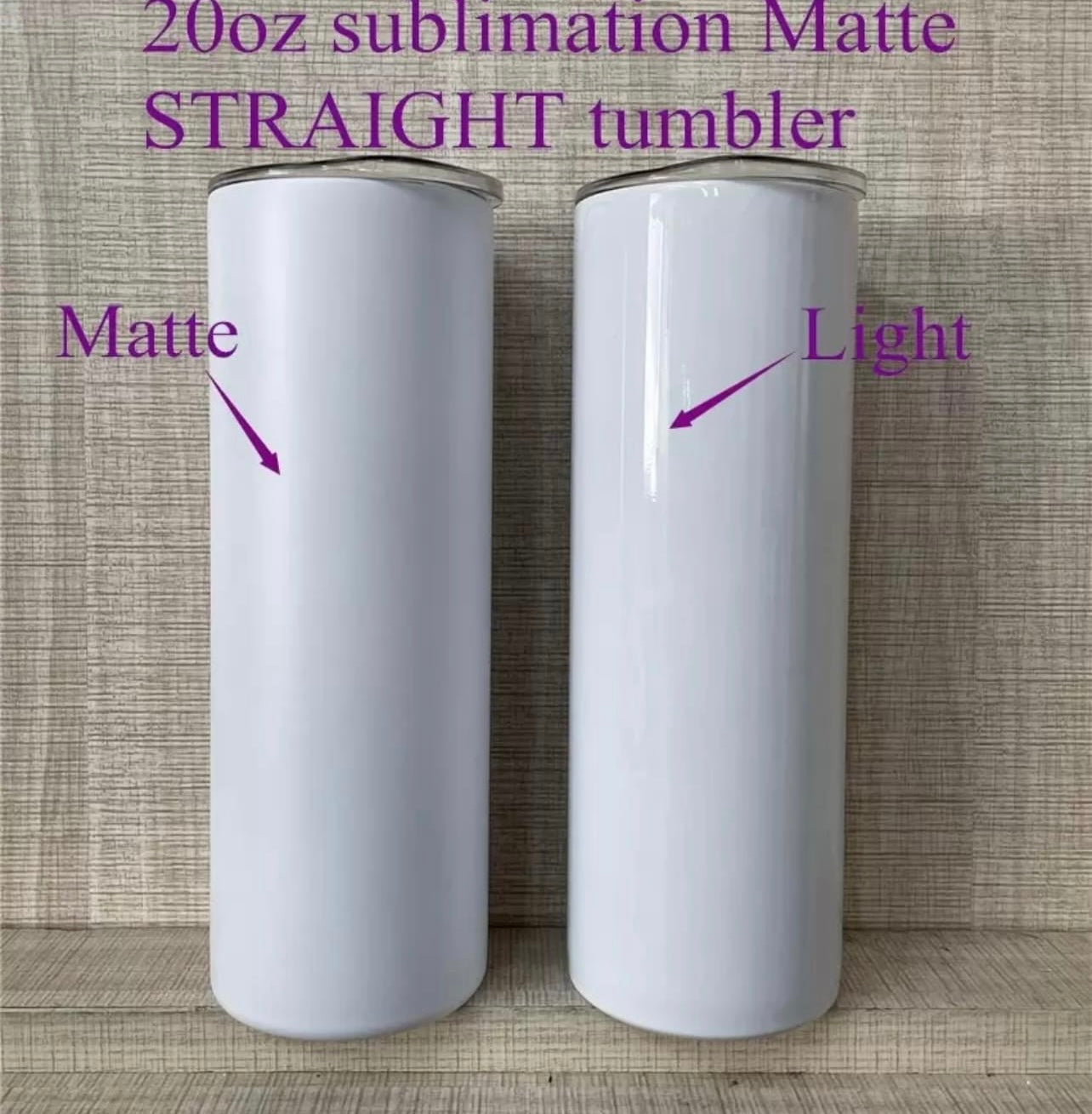 20oz Straight Matte Tumblers