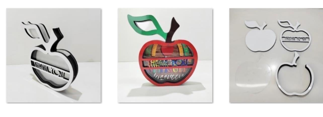 3D Apples MDF Apples