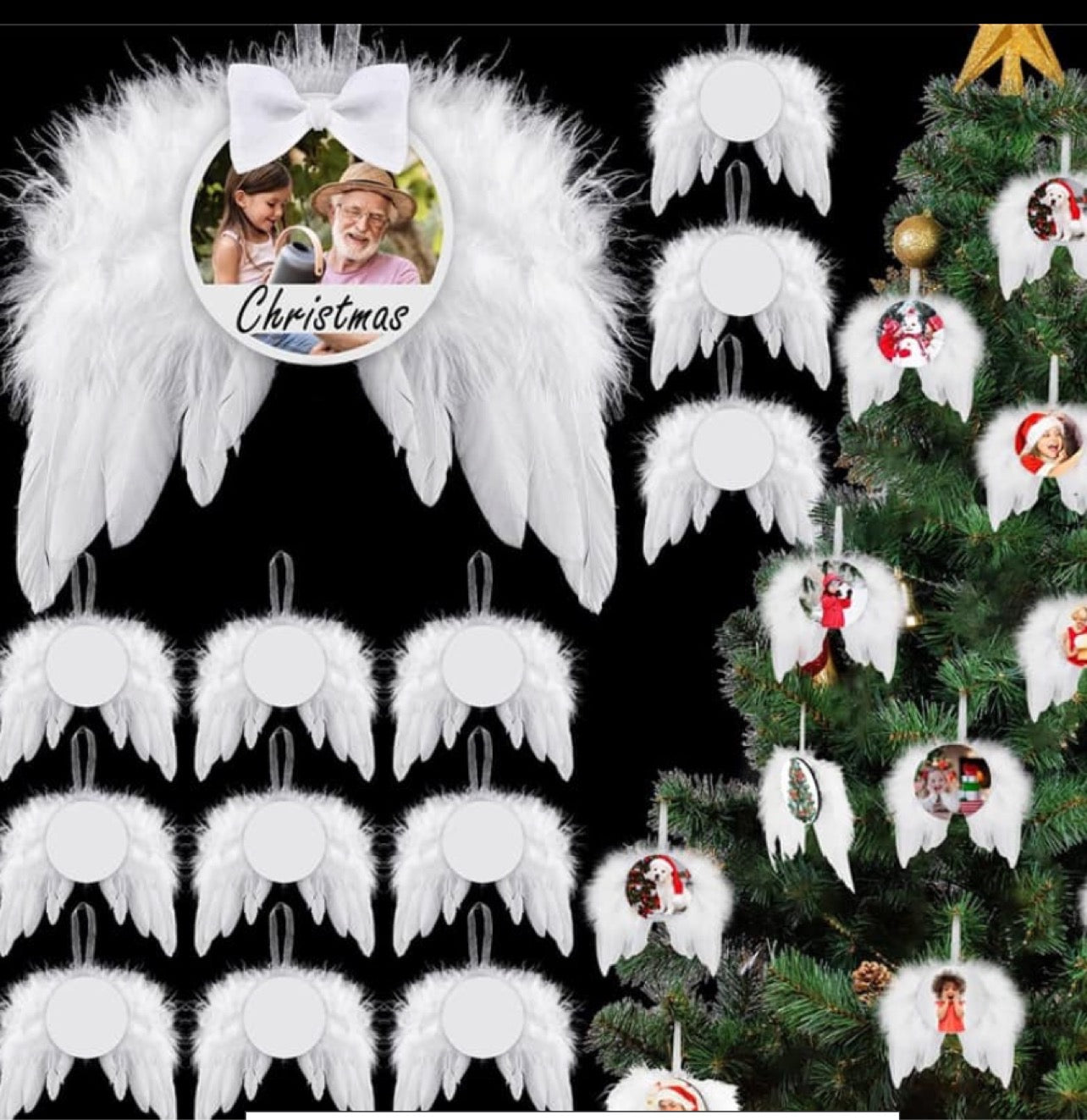 Angel Wing Feather Ornament