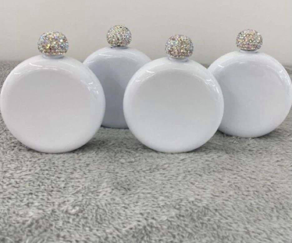 Bling Top 5oz. Circle Flasks