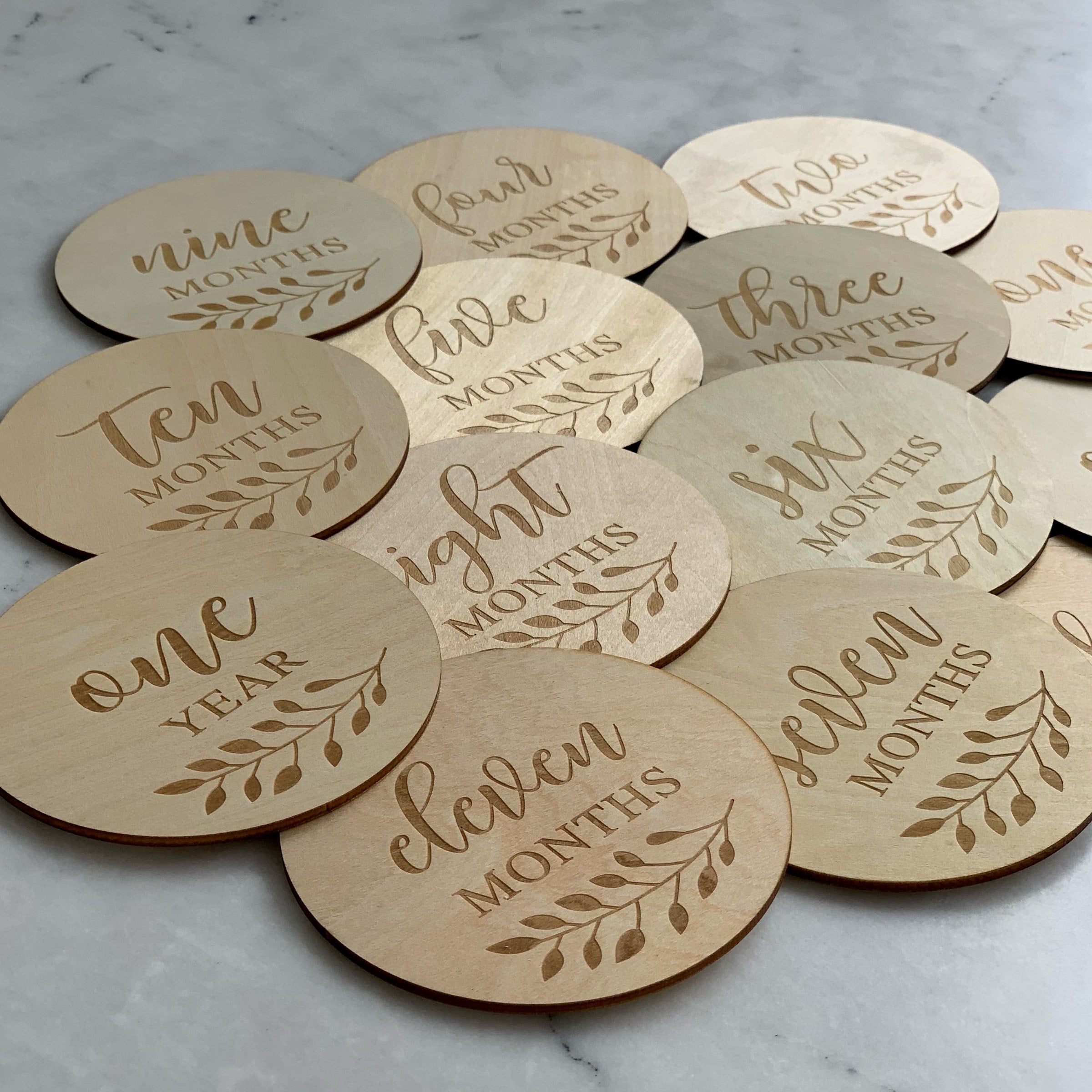 Bloom Milestone Plaque Set