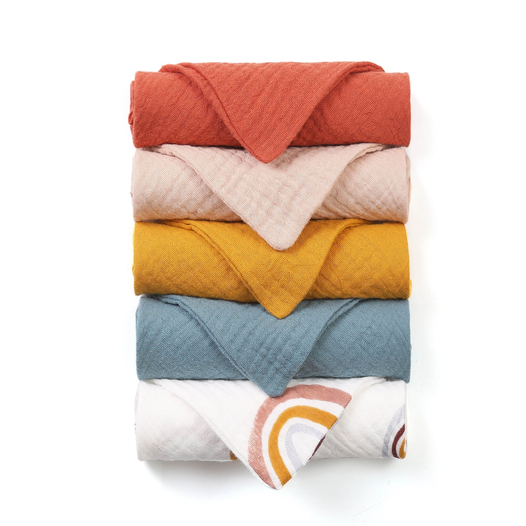 Boho Rainbow Feeding Towel Set