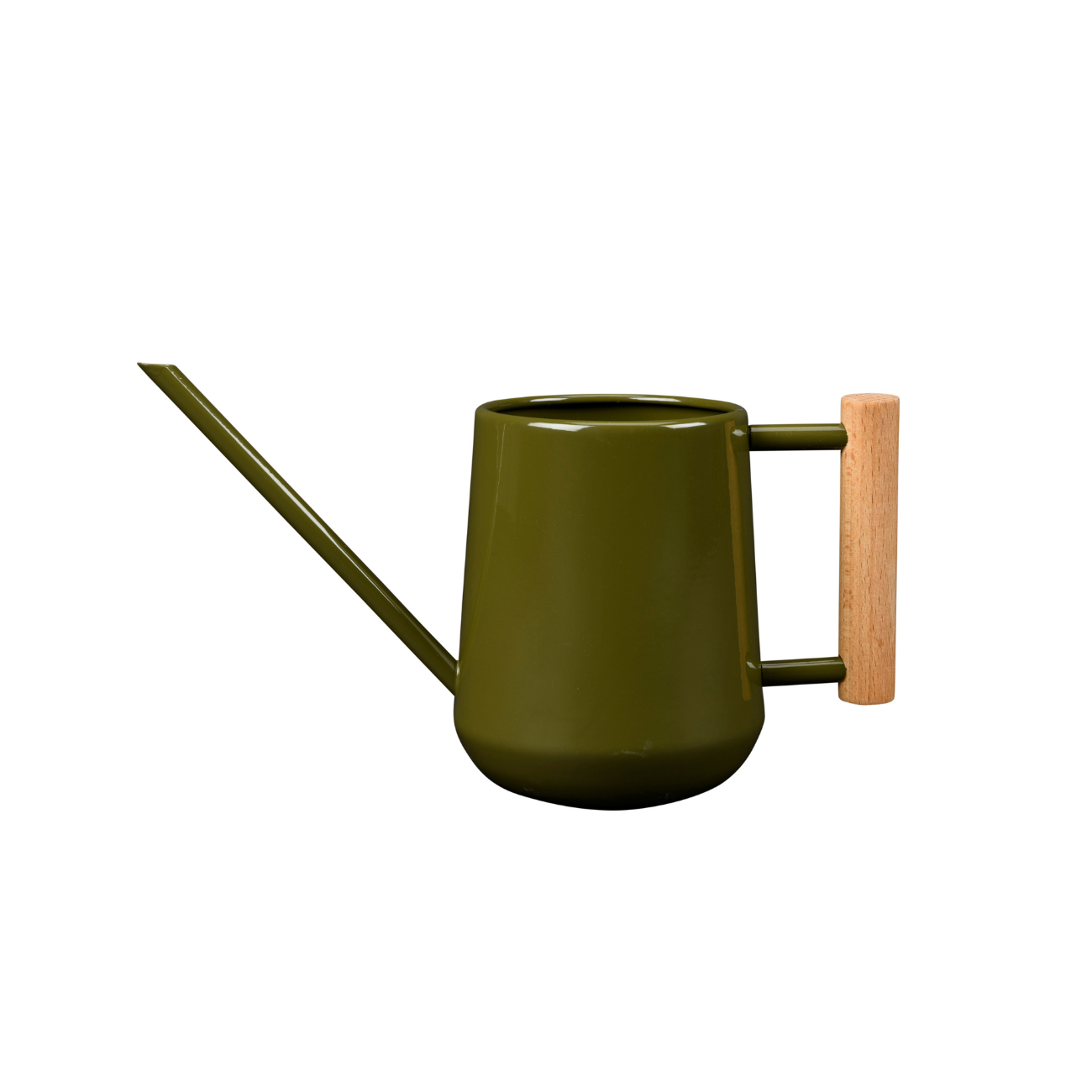 0.7L Metal Indoor Watering Can, Olive