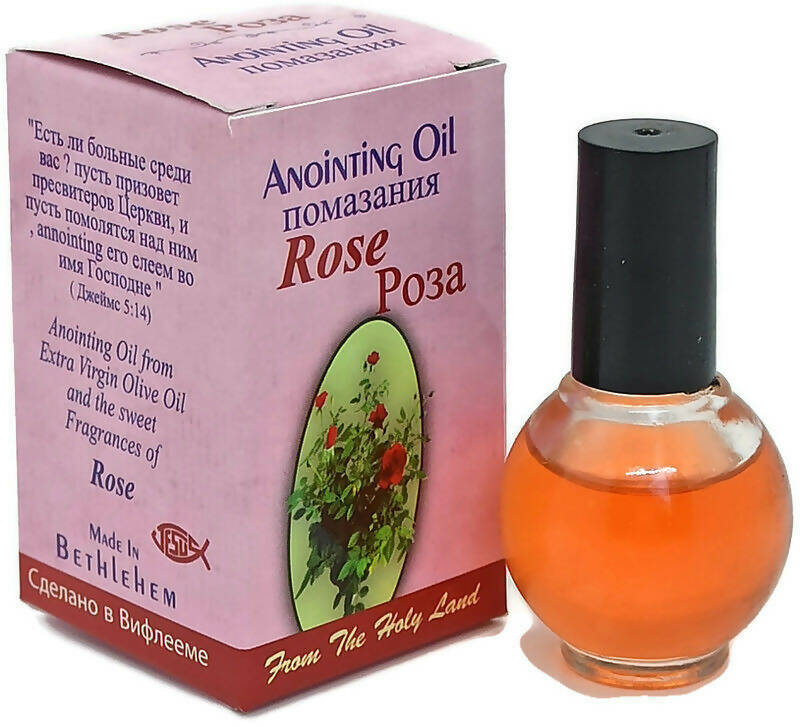 4 PCS Anointing Oil Rose Jerusalem Holy And Land Israel Gift Holyland Blessing