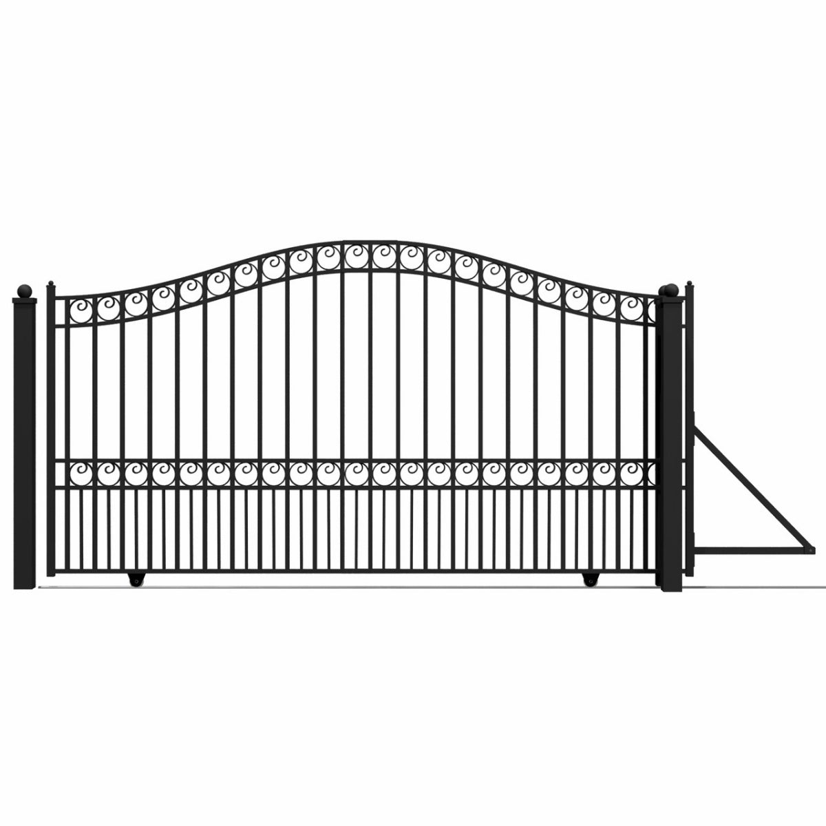 12x6 ft Steel Sliding Driveway Gate