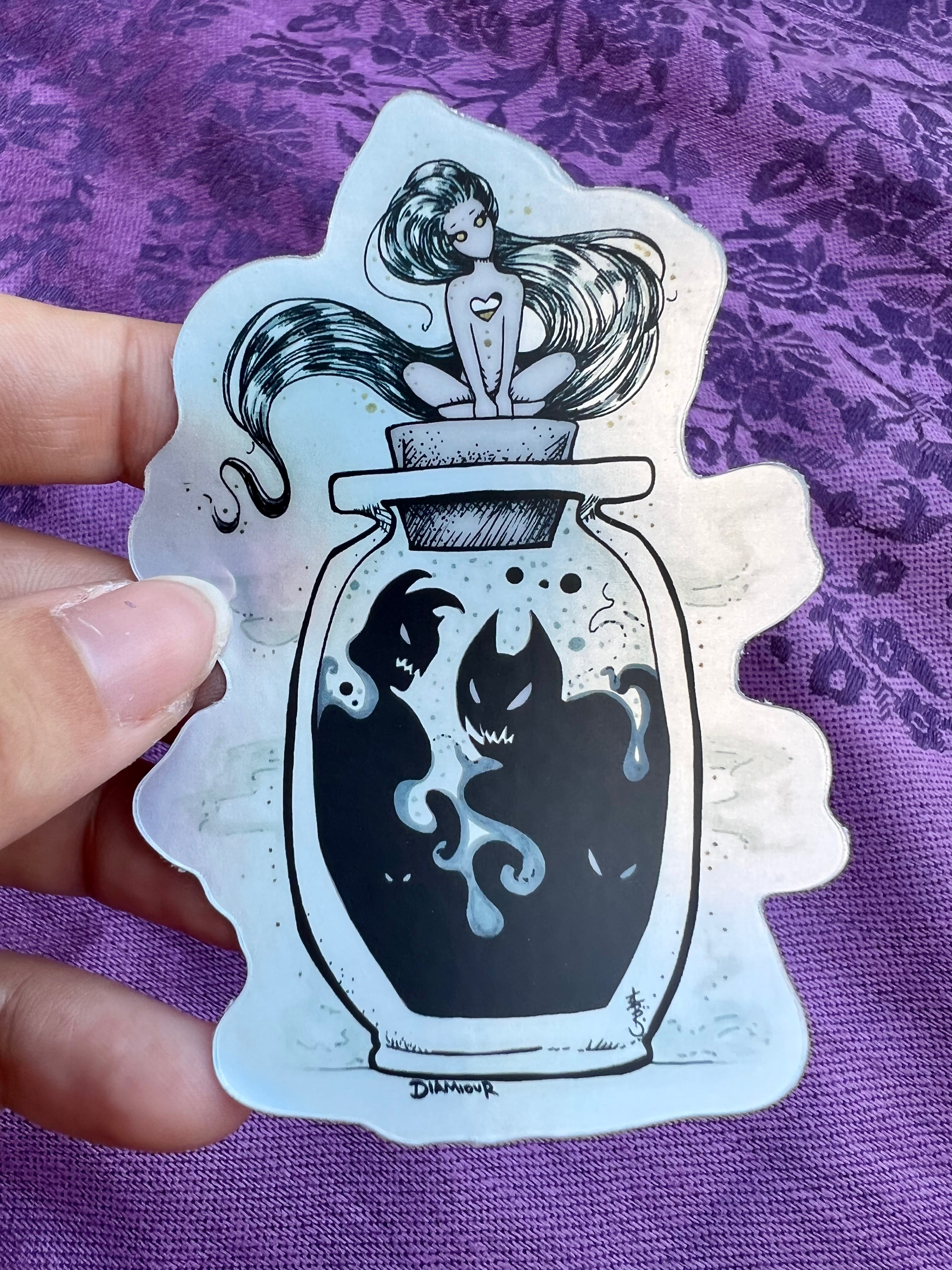 Bottle of Demons Sticker