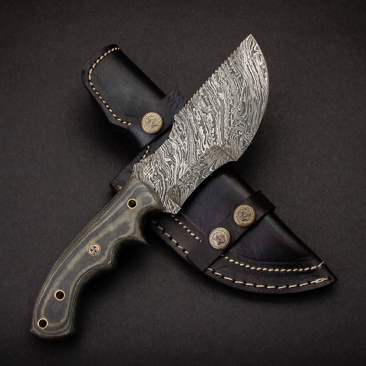 Ironside Damascus Steel Tracker