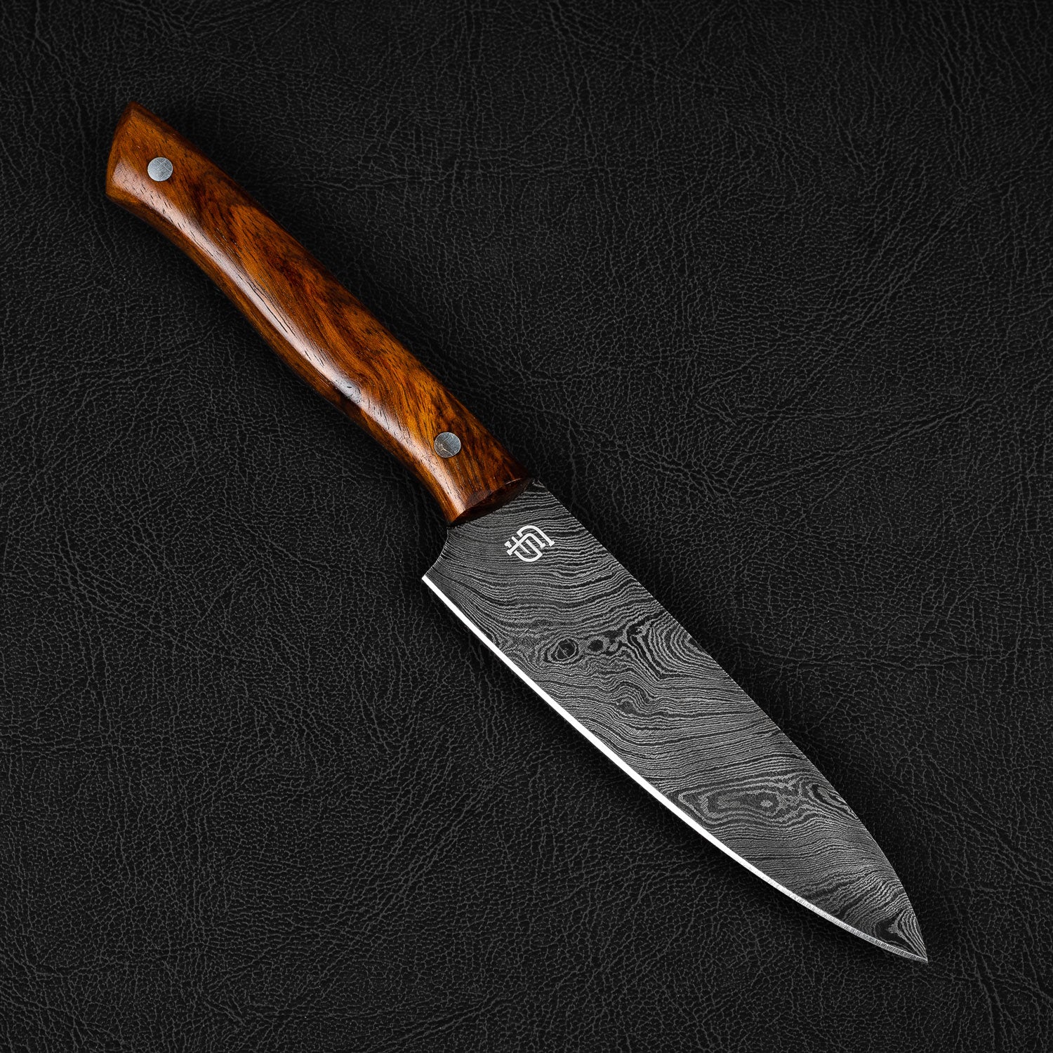 Epicure Damascus Steel 4.5" Petty Utility Knife - Walnut Handle