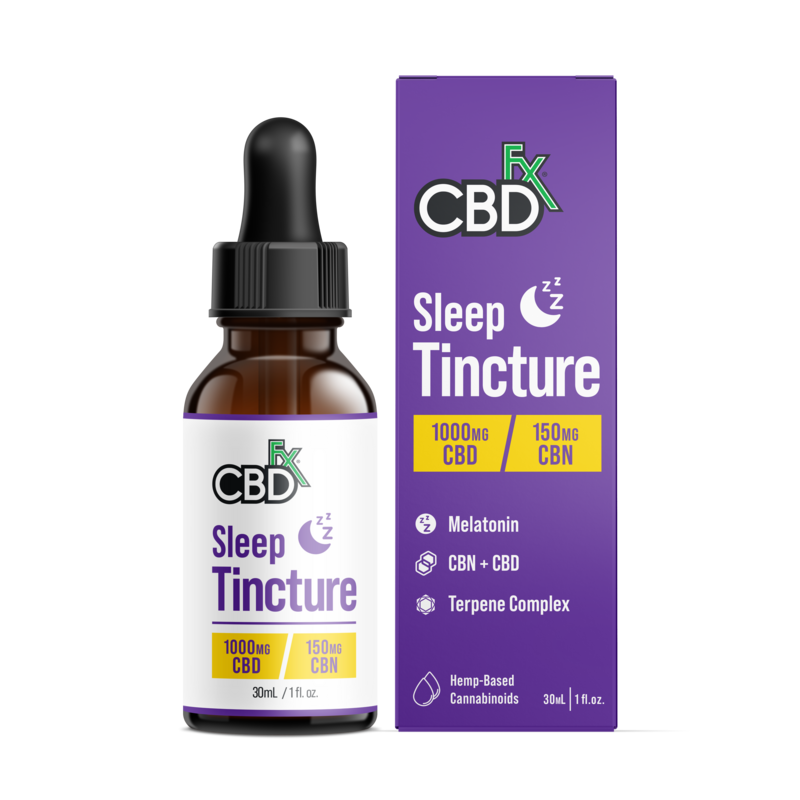 CBDfx Sleep Tincture - CBD Oil + Melatonin