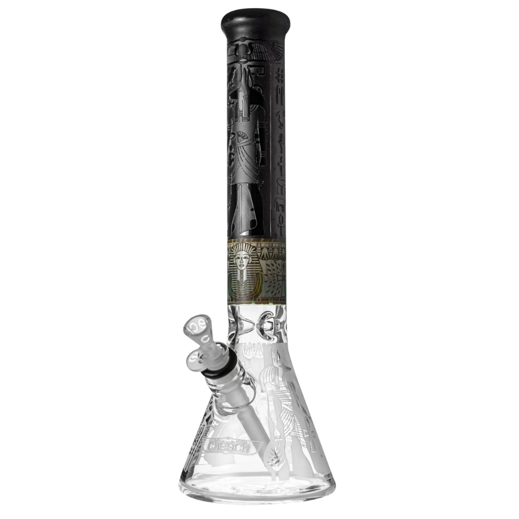 Cheech Glass Totem Of Egypt Sandblasted Beaker