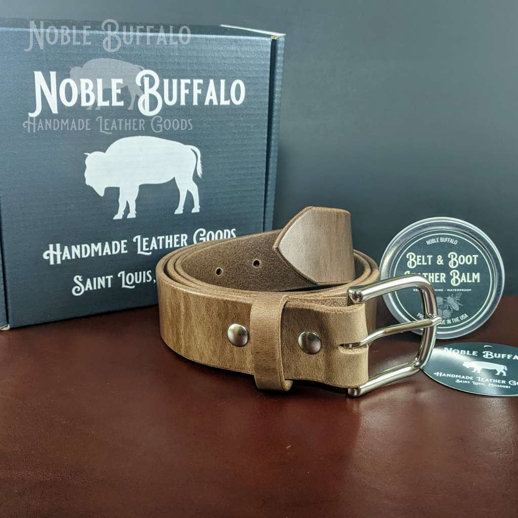 Natural - Horween Chromexcel Leather Belt