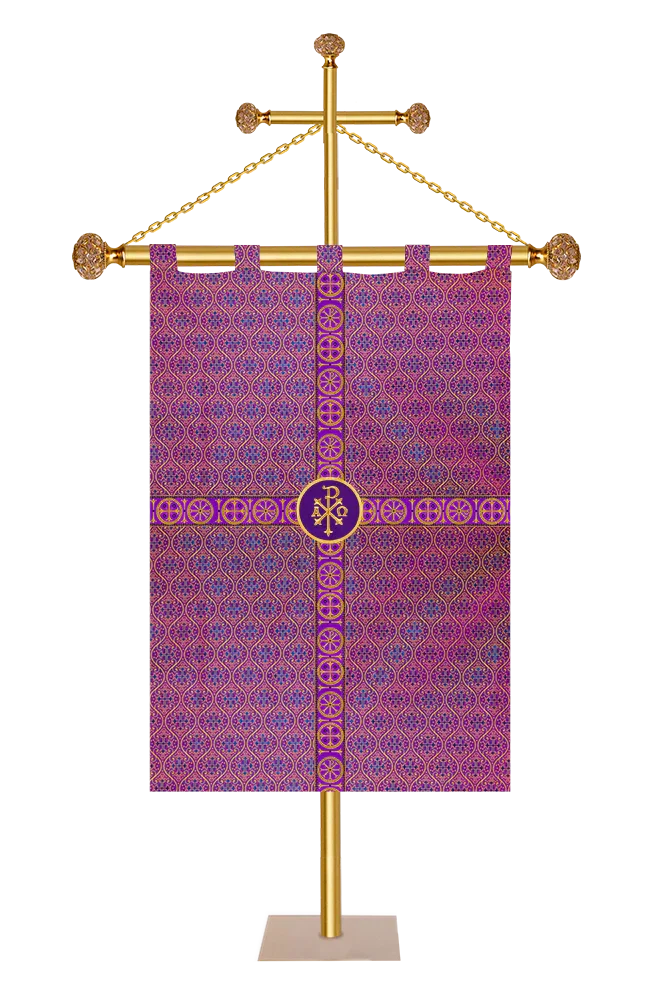 Adorned Church Banner with Trims