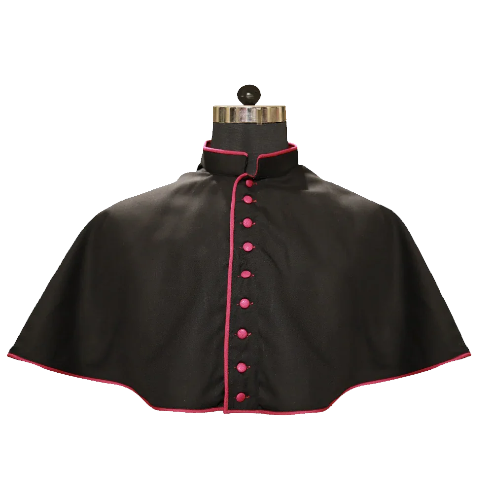 Black Mozzetta with Trims