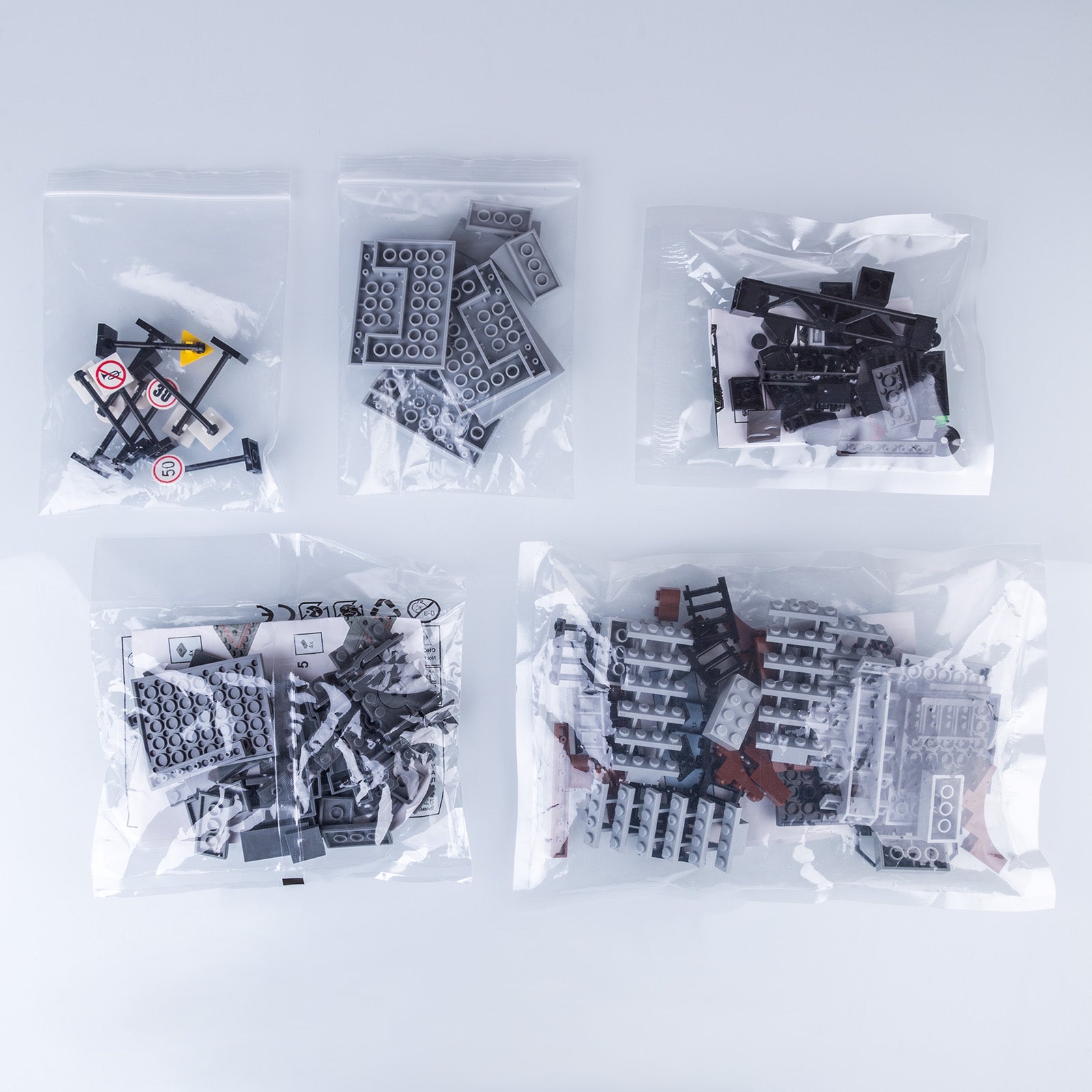 245Pcs DIY Train Tracks Building Blocks Railroad Tracks for Train