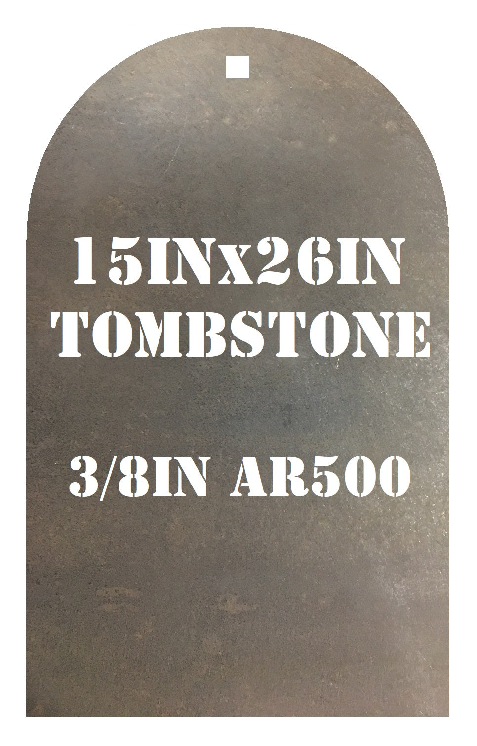 10"x17" or 15"x26" 3/8" AR500 Tombstone/Gravestone Cowboy Action Silhouette CAS Steel Shooting Metal Gong Hanging Target