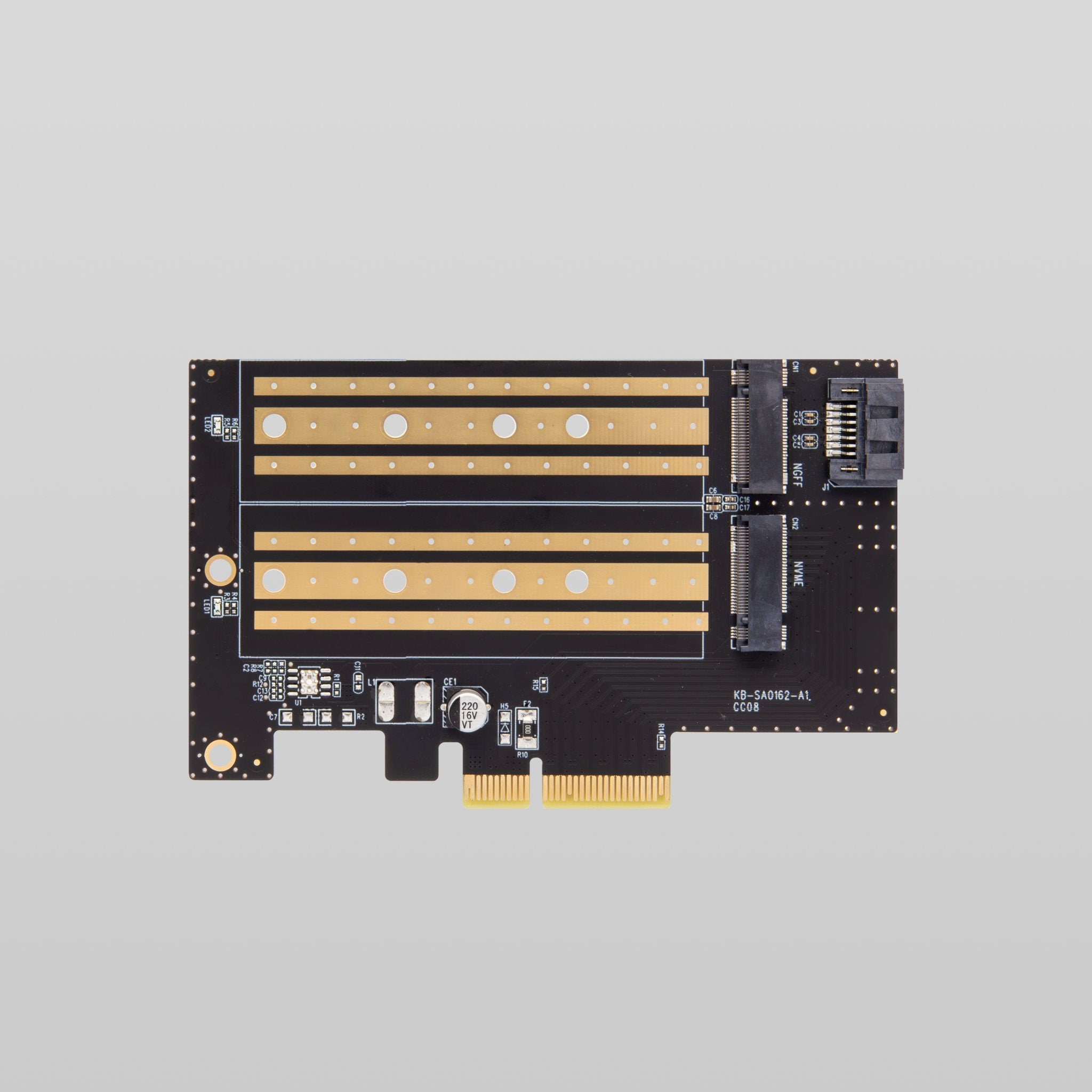 PCIe to NVMe & NGFF SSD Adapter