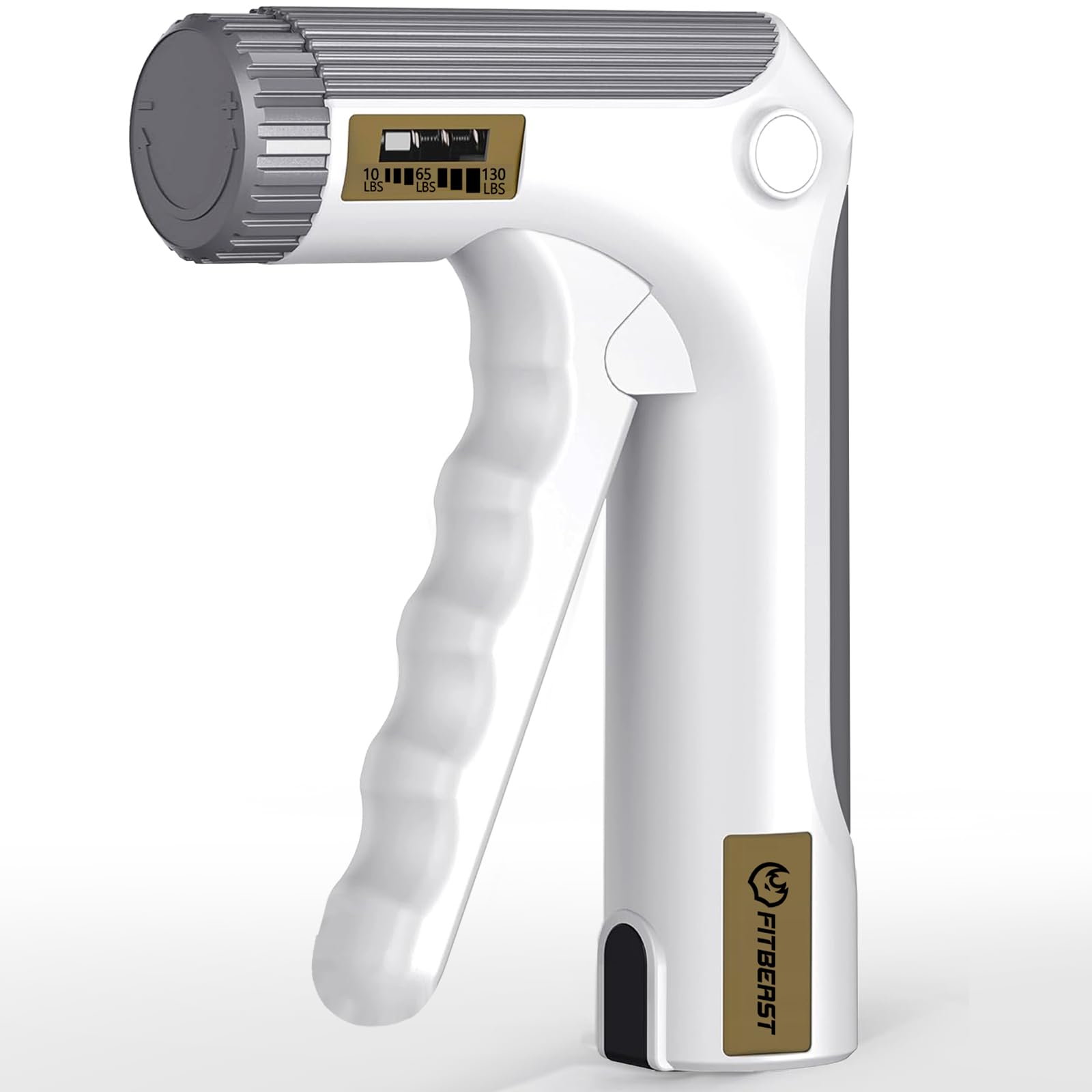 FitBeast Grip Strengthener Forearm Strengthener Hand Grips Strengthener - Adjustable Resistance 10-130LBS White