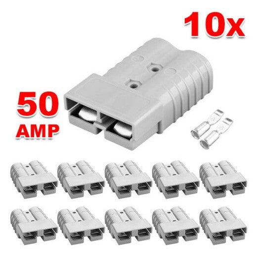 10 Anderson Plug Style 50AMP Power 12-24V Solar Caravan Mounting Connectors