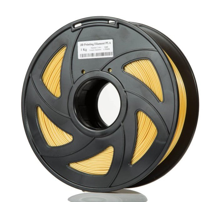 1.75mm 3D Printer Filament PLA - Gold 1KG