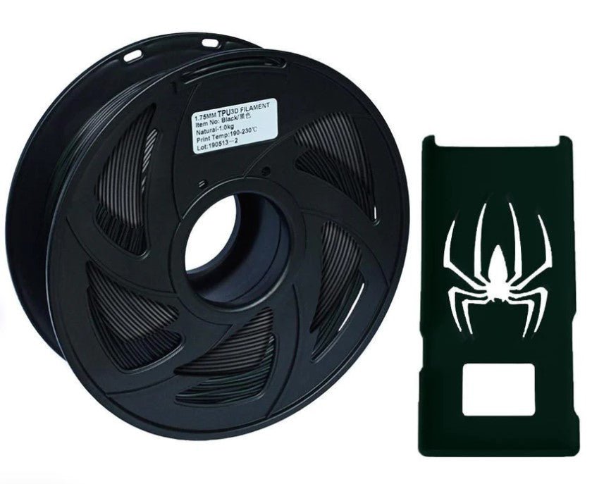 1.75mm 3D Printer Filament TPU - Black 1KG