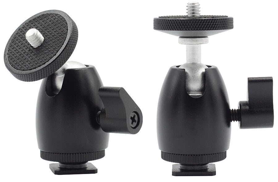 Ball Head Including Flash Cold Shoe Mount 2 Pack