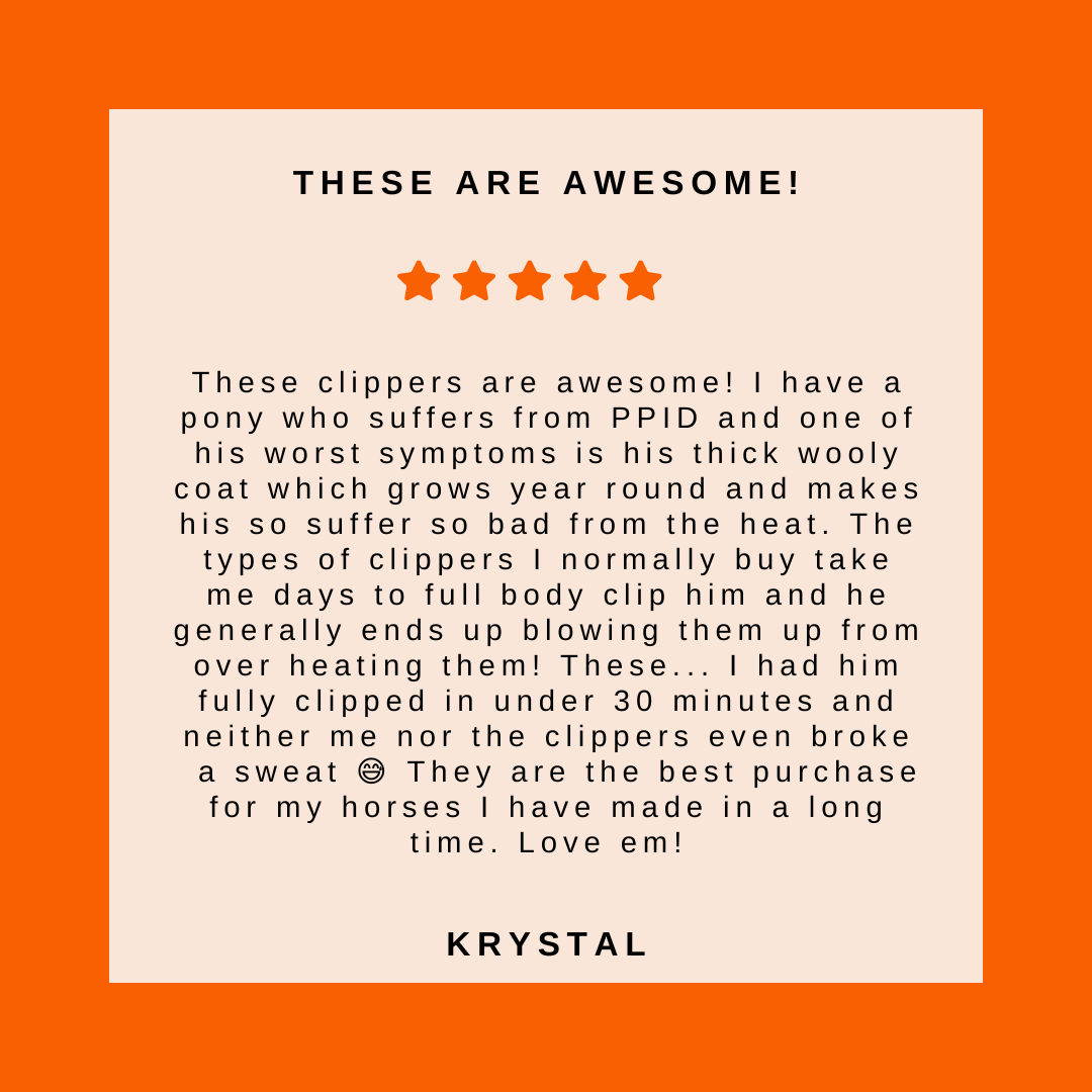 Pro Electric Horse Clippers - 350W Grooming Shears Adjustable Speed for Trimming & Clipping