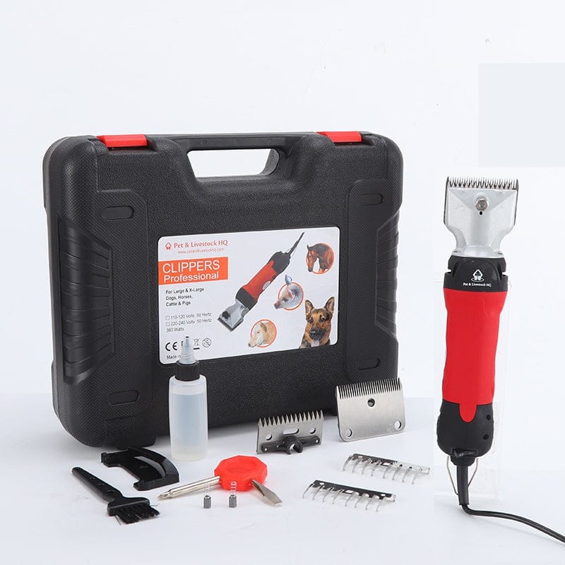 Pro Electric Horse Clippers - 380W Grooming Shears Adjustable Speed for Trimming & Clipping